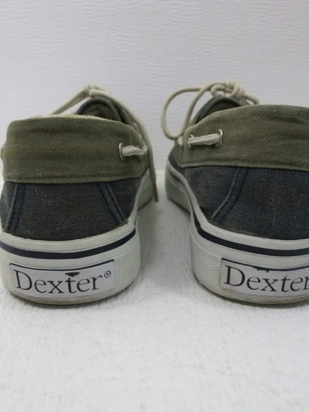 Dexter Two Tone Canvas Casual Boat Deck Shoes Men's Comfort Footwear Shoe Sz 8 M
